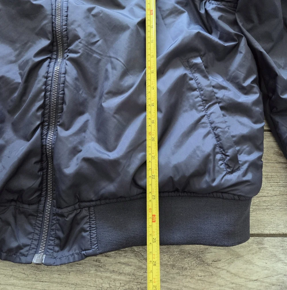 Y2K Wilson Reversible Windbreaker Track Jacket Mens XL Blue Gray VTG Full-zip‎